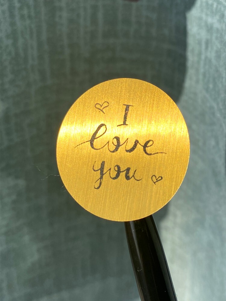 Gold Personalized Stickers name/Logo/Manicure/Cosmetic Business label waterproof