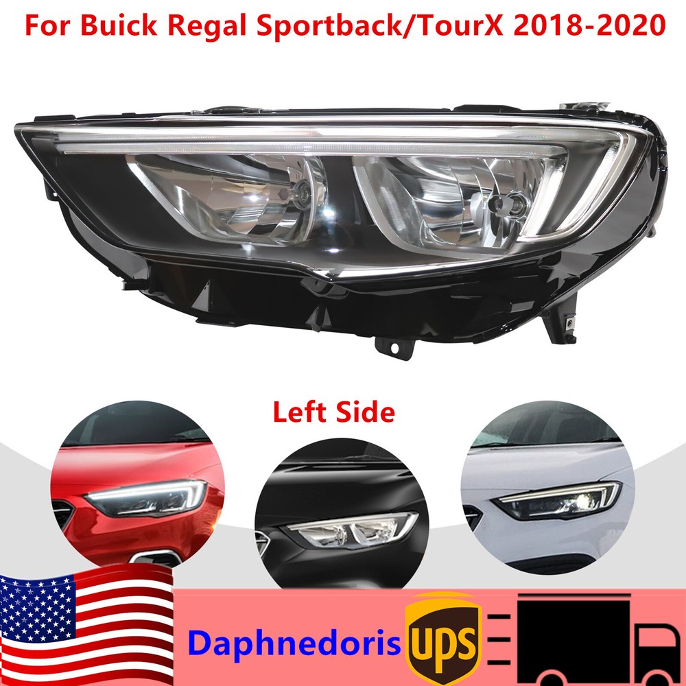 For 2018 2019 2020 Buick Regal Sportback/tourx Driver Side Halogen+Led Headlight
