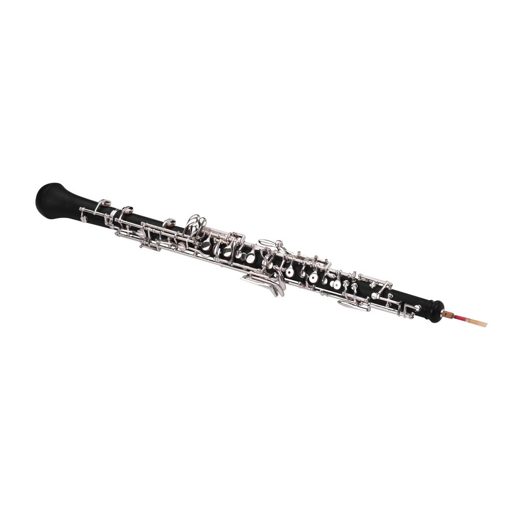 Professional Oboe C Key Semi-Automatic Style Silver-plated Keys + Carry Bag V6Y3