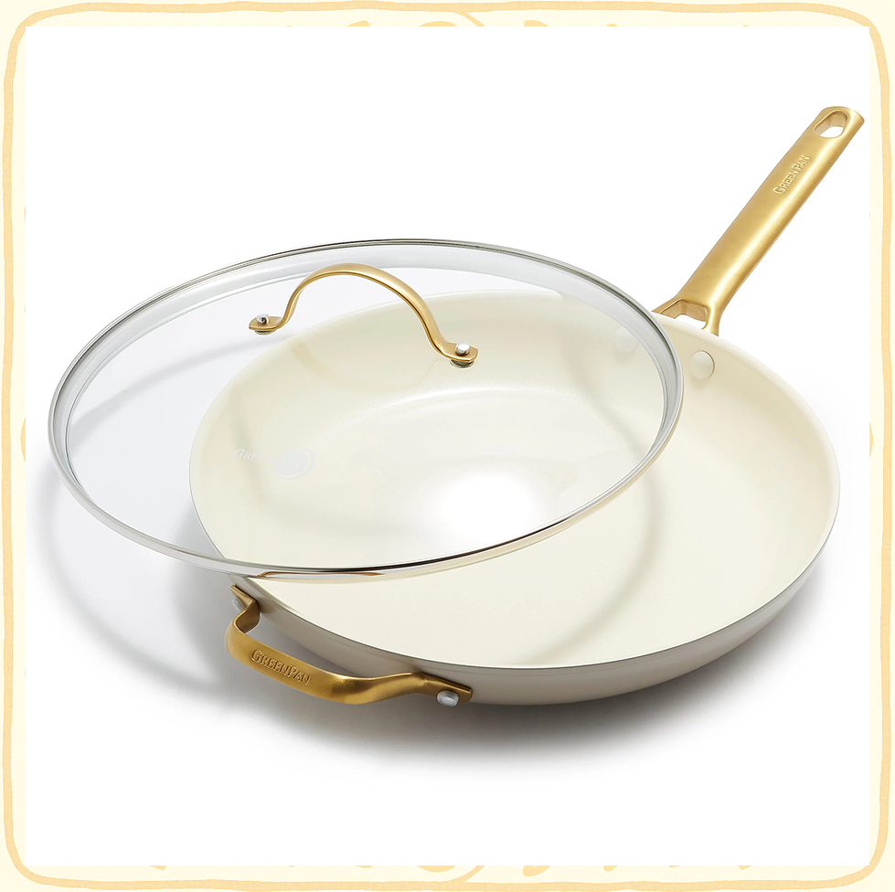 GreenPan Reserve 12-Inch Ceramic Nonstick Frying Pan with Lid  