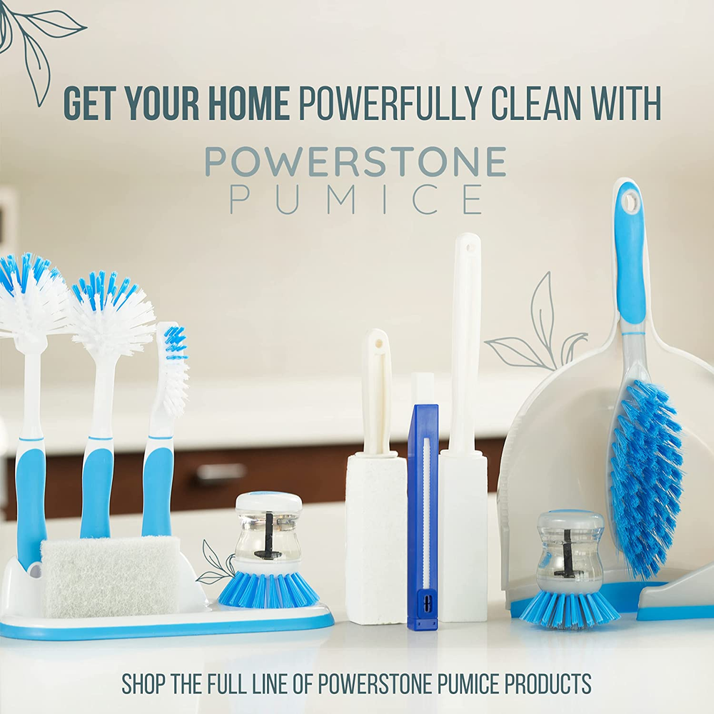 2-Pack Pumice Stone Toilet Cleaner with Handle for Tough Stains