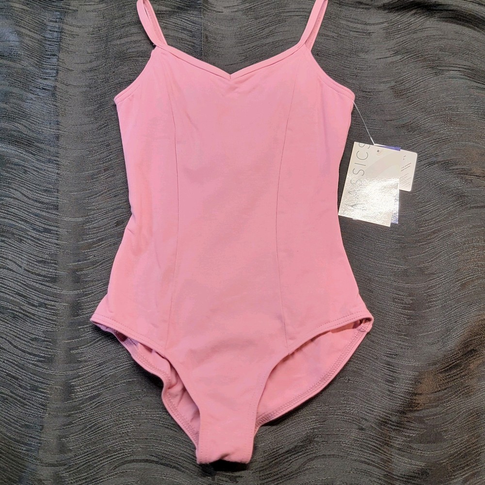 Capezio Princess Camisole Leotard Princess Seams Pinch V-front Scoop Back SZ LC
