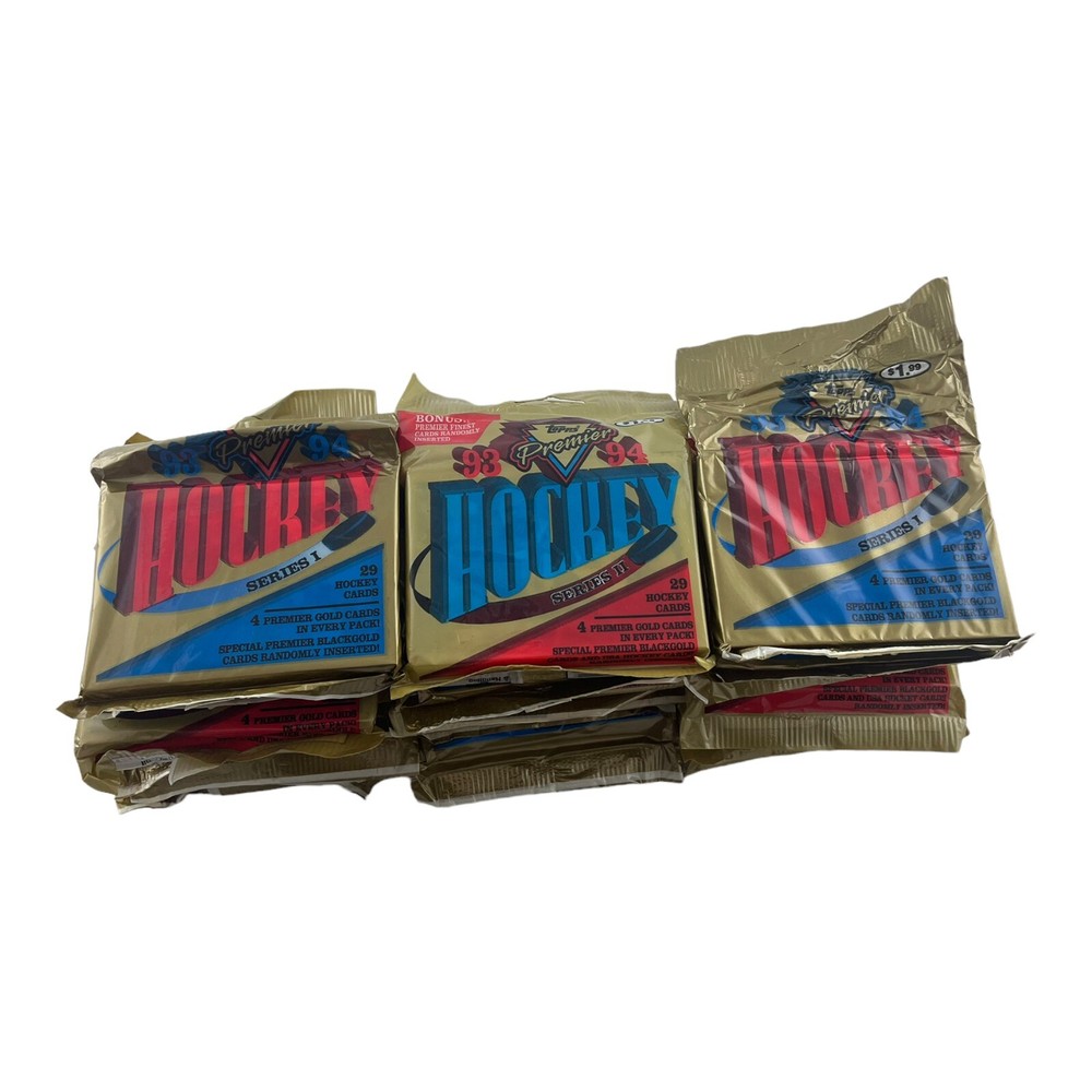 (25) 93-94 Topps Premier Hockey Series II 29 Card Jumbo Pack Lot