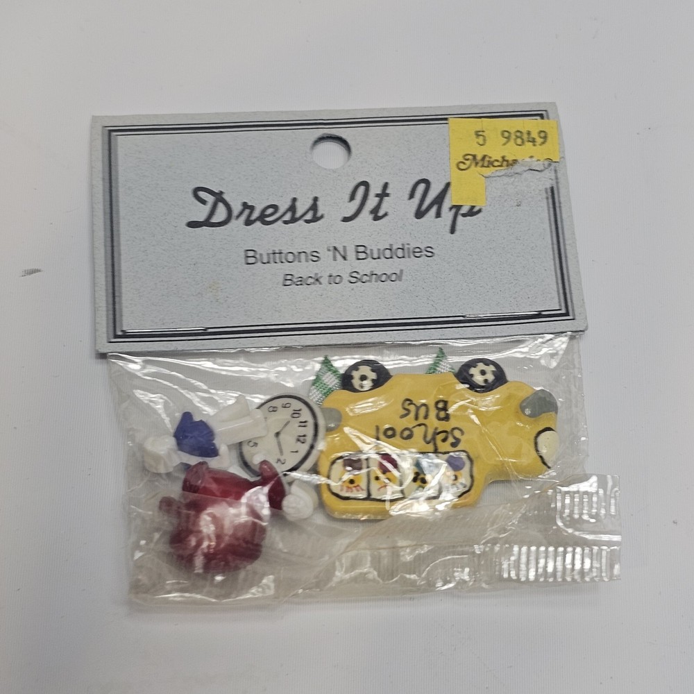 Vintage Back To School Button 'N Buddies Dress It Up #126-image