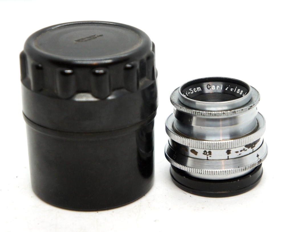 Vintage Pre-War Carl Zeiss Jena Tessar 2.8/50 Lens for Kine Exakta Exacta Mount