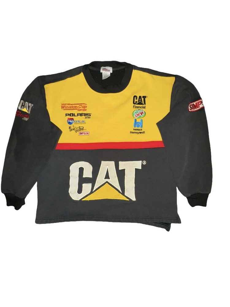 Champion Men's Large CAT Dodge Simpson NASCAR Crewneck Sweatshirt