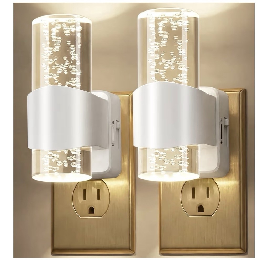 2 Pack Night Lights Plug into Wall, Dimmable LED Night Light