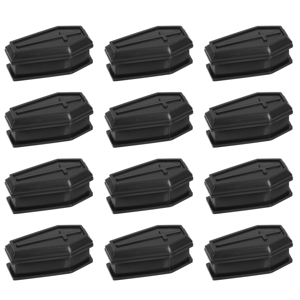 Spooky Gothic Coffin Box Set of 12 Halloween Party Decorations