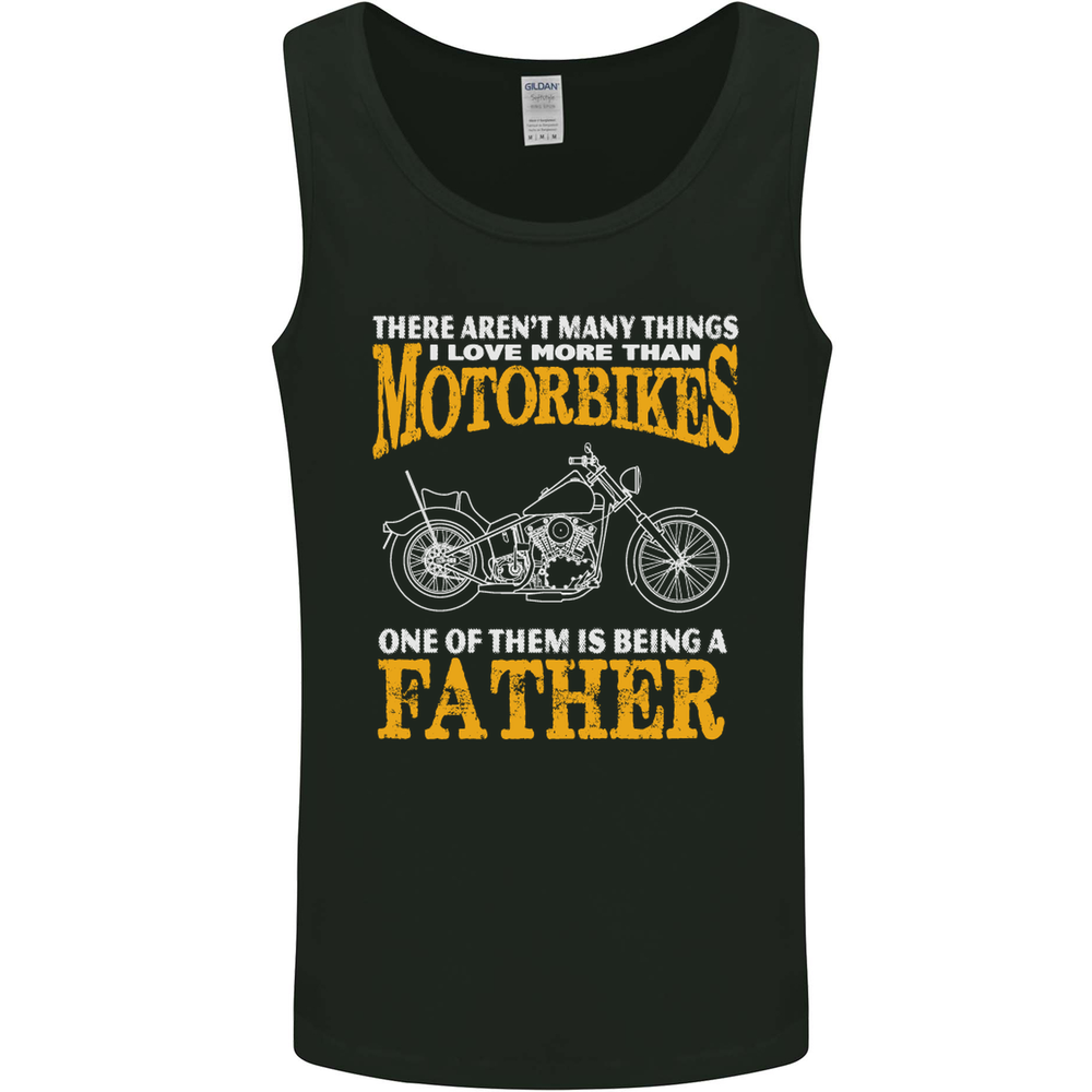 Being a Father Biker Motorcycle Motorbike Mens Vest Tank Top