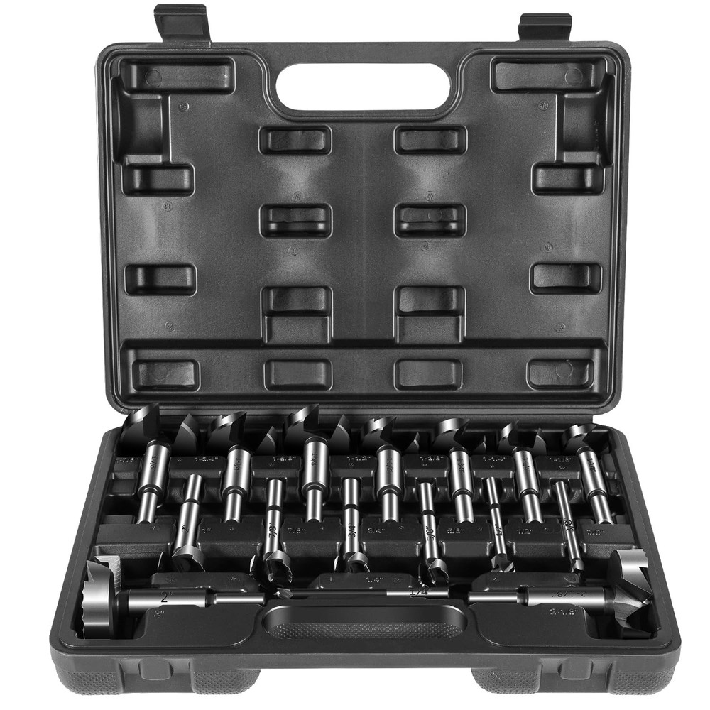 Forstner Bit Set for Wood 16PCS High Strength Steel Wood Drill Bits for Drilling