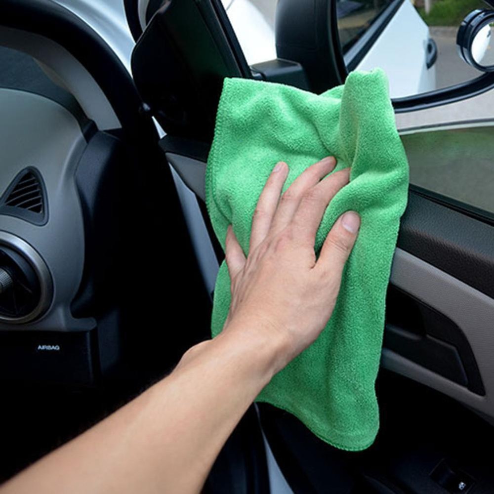 1pc Microfiber Cleaning Cloth for Car Polishing Scratch-Free B4W1