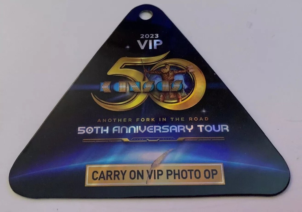 KANSAS Band 2023 Concert Tour Carry On VIP photo Op Backstage Pass Laminate