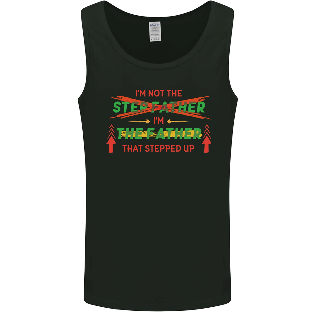 Fathers Day Im the Step That Stepped Up Mens Vest Tank Top-image