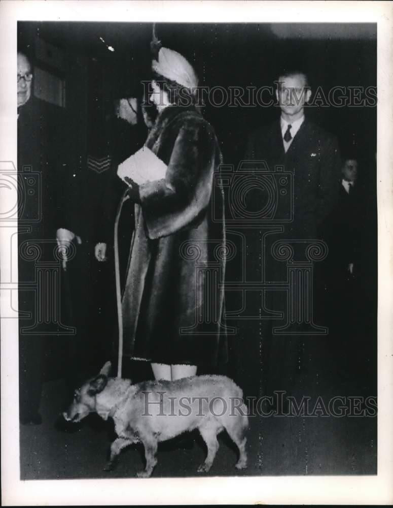 1947 Press Photo Princess Elizabeth & Prince Philip in London, England