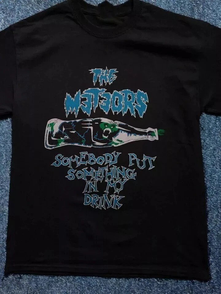 THE METEORS' CUT OFF ROCKABILLY PSYCHOBILLY T SHIRT DD04