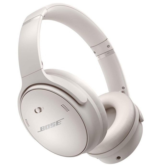 Bose QuietComfort 45 Wireless Bluetooth Noise-Cancelling Headphones - White