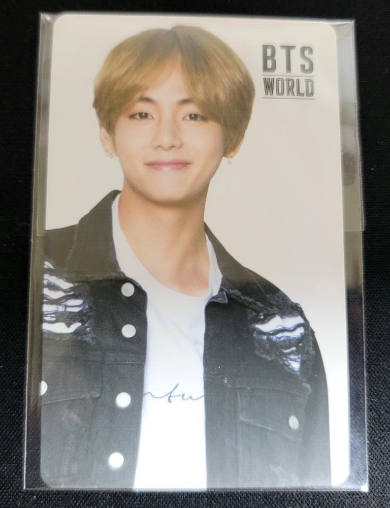 BTS WORLD OST ALBUM V Official Coupon double Sided Photocard Photo Card Taehyung-image