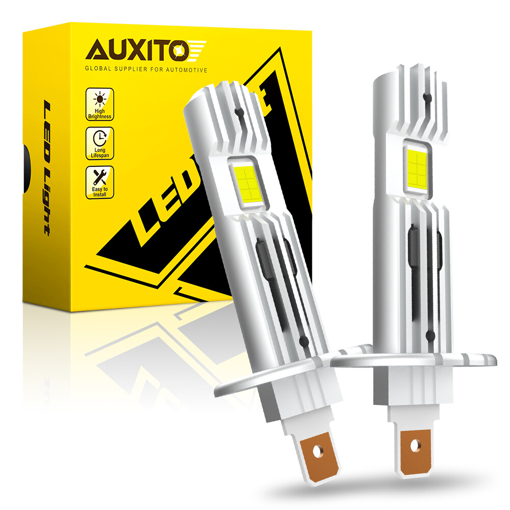 AUXITO H1 LED Headlight Bulb 50000LM Kit High Low Beam Lamp 6500K Super White