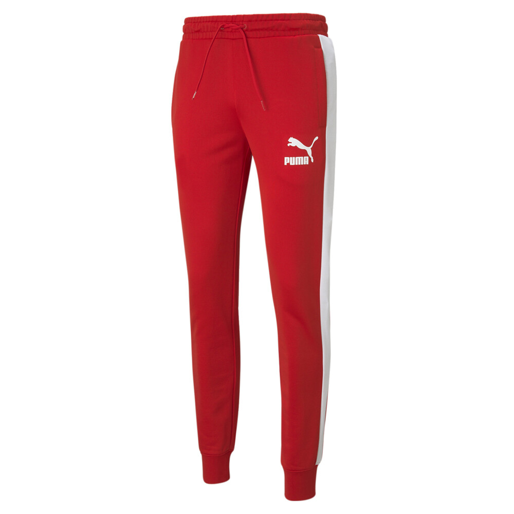 Puma Iconic T7 Track Pants Mens Red Casual Athletic Bottoms 53183911