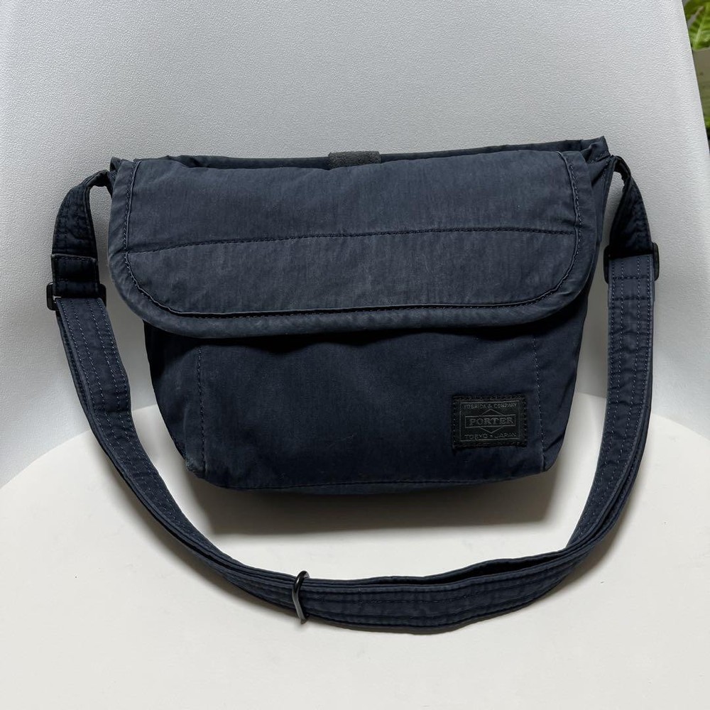 Porter Navy Nylon Waist Body Shoulder Bag Unisex 36-66 cm