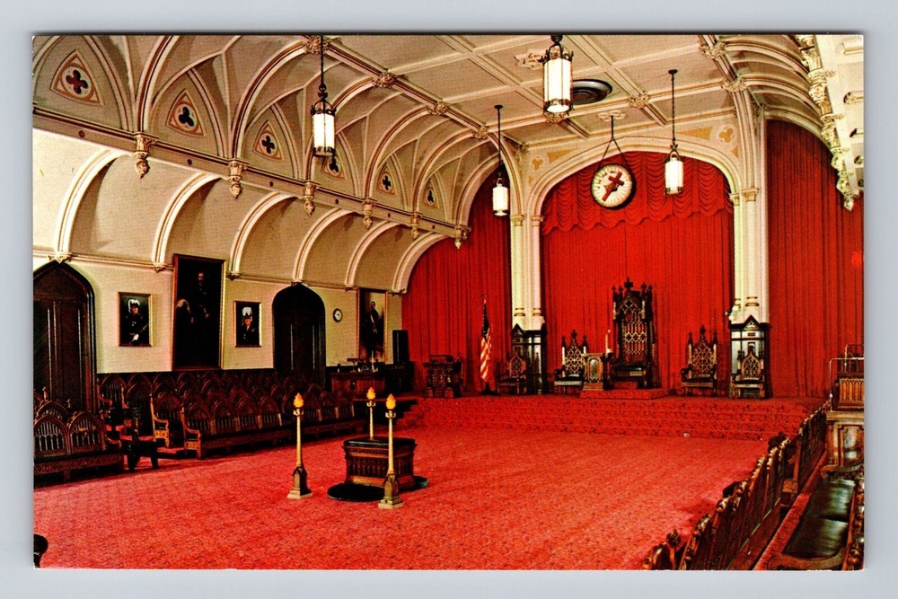 Antique Philadelphia Masonic Temple Vintage Postcard Pennsylvania PA