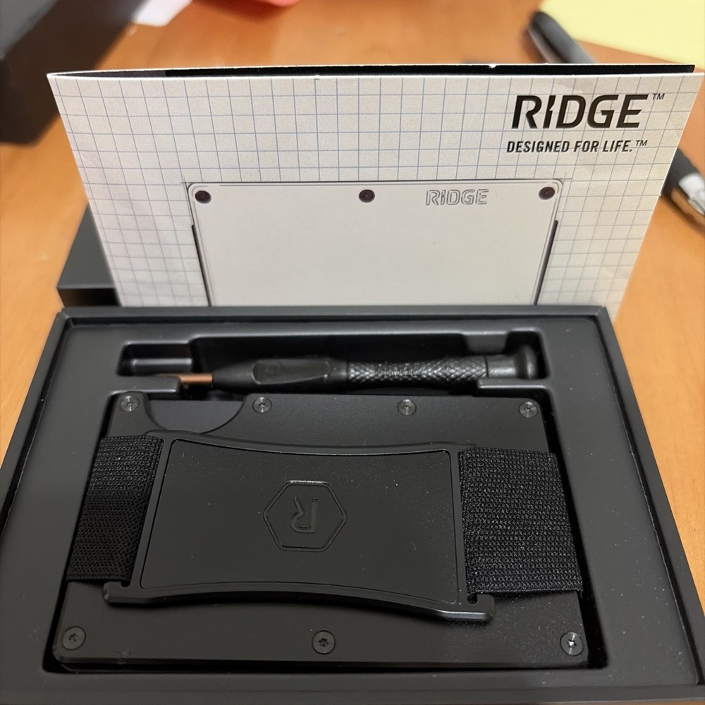 Ridge Lite Wallet- Royal Black