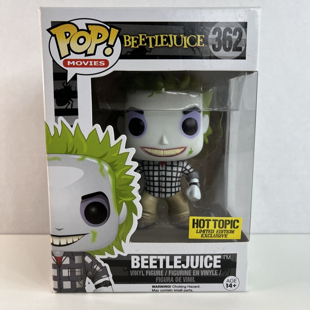 Hot Topic Exclusive Funko Pop Beetlejuice #362 Vinyl Figure