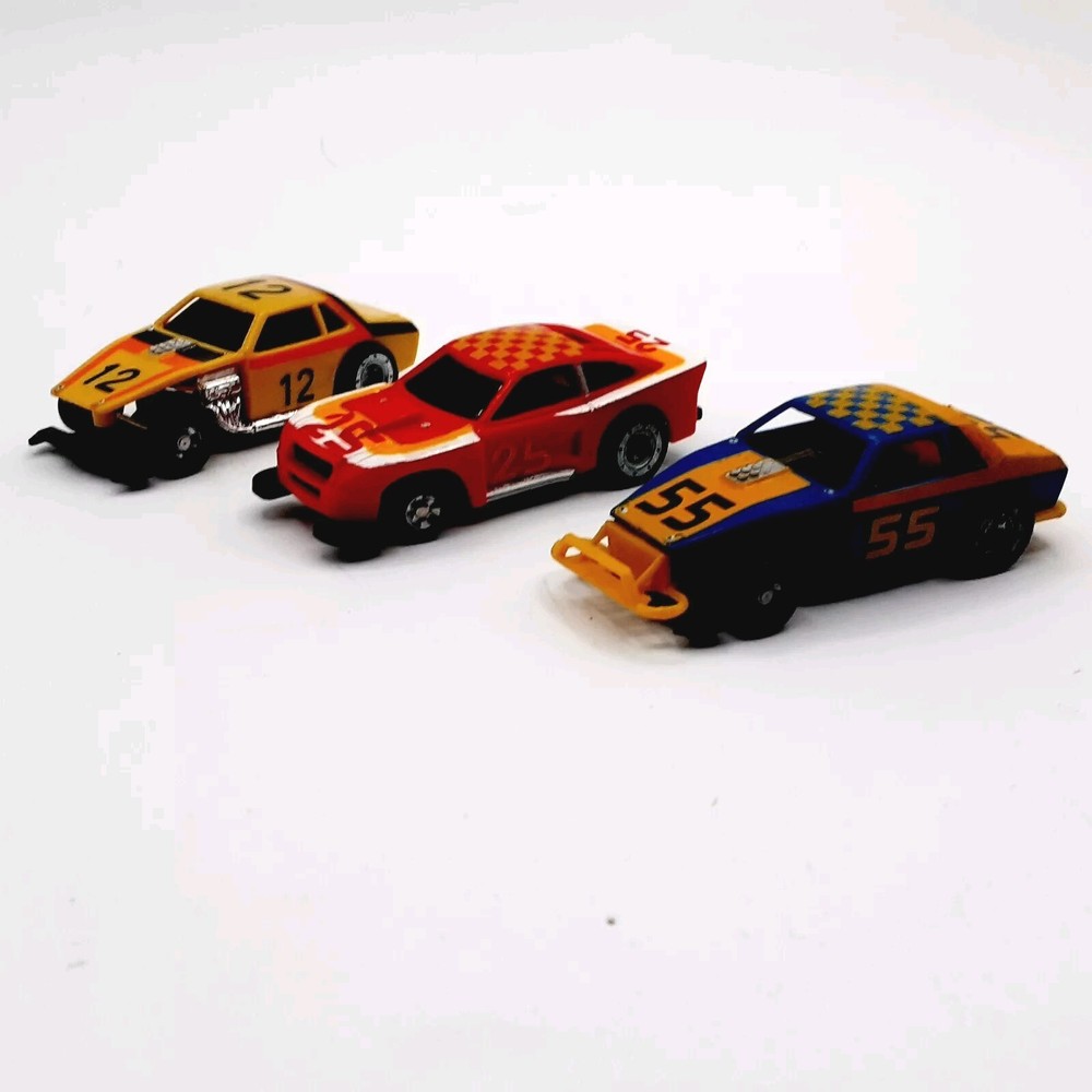 Vintage 1977 Ideal TCR slotless slot Jam Cars Lot Engines Work For Parts/Repair