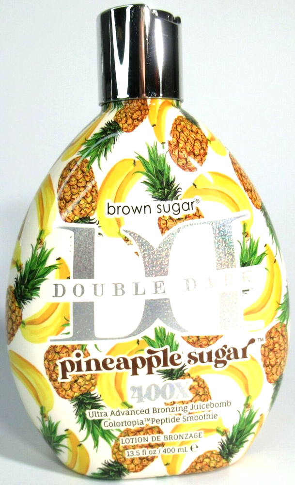 Double Dark Pineapple Sugar Bronzing Tanning Lotion 13.5 oz 400X Deep Tan Enhancer-image