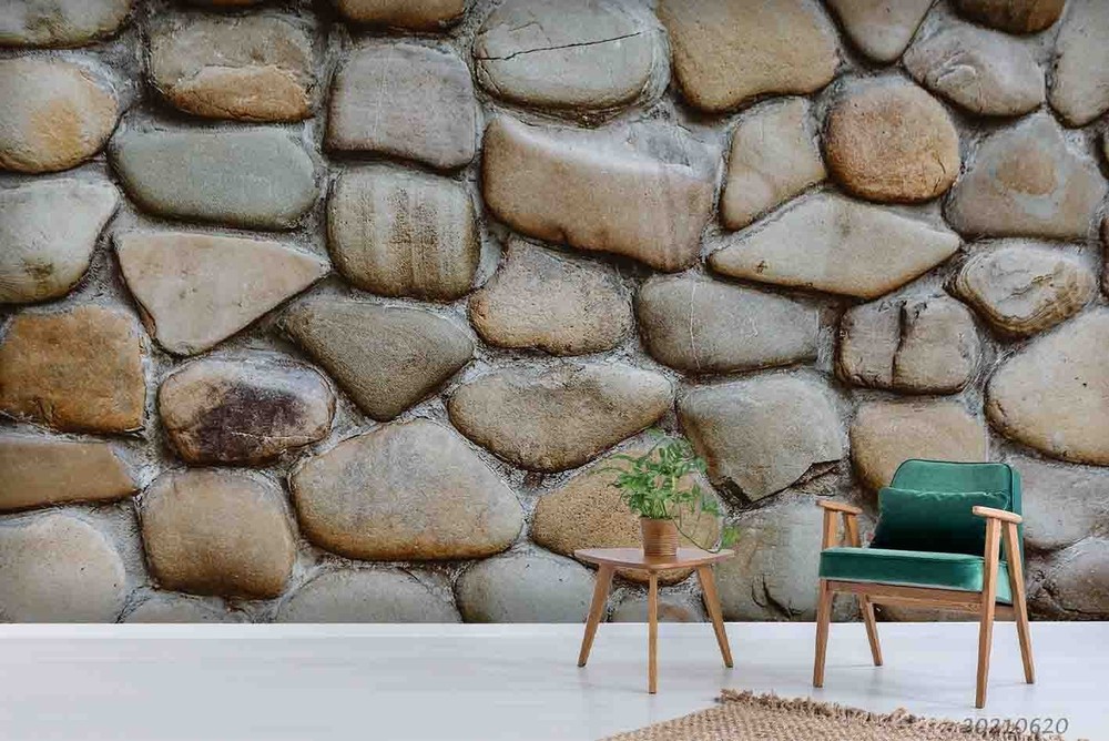 3D Architecture Stone Wall Texture Wall Murals Wallpaper Murals Wall Sticker