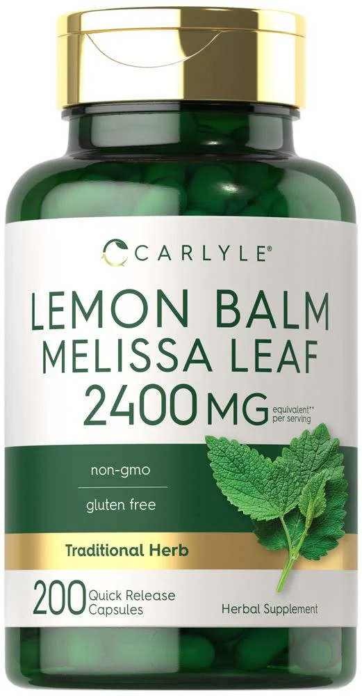 Carlyle Lemon Balm Capsules 2400mg 200 Count