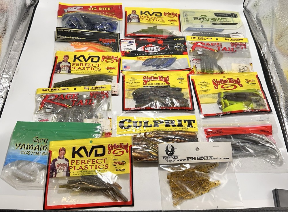 Lot of 15 Packs Assorted Soft Plastic Swim Baits Fishing Lures