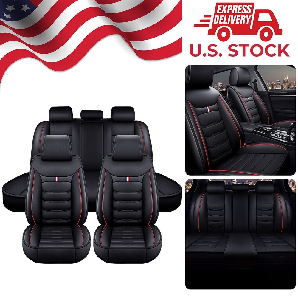 Luxury 5-Seat Leather Car Seat Cover Protector for Nissan Full Set