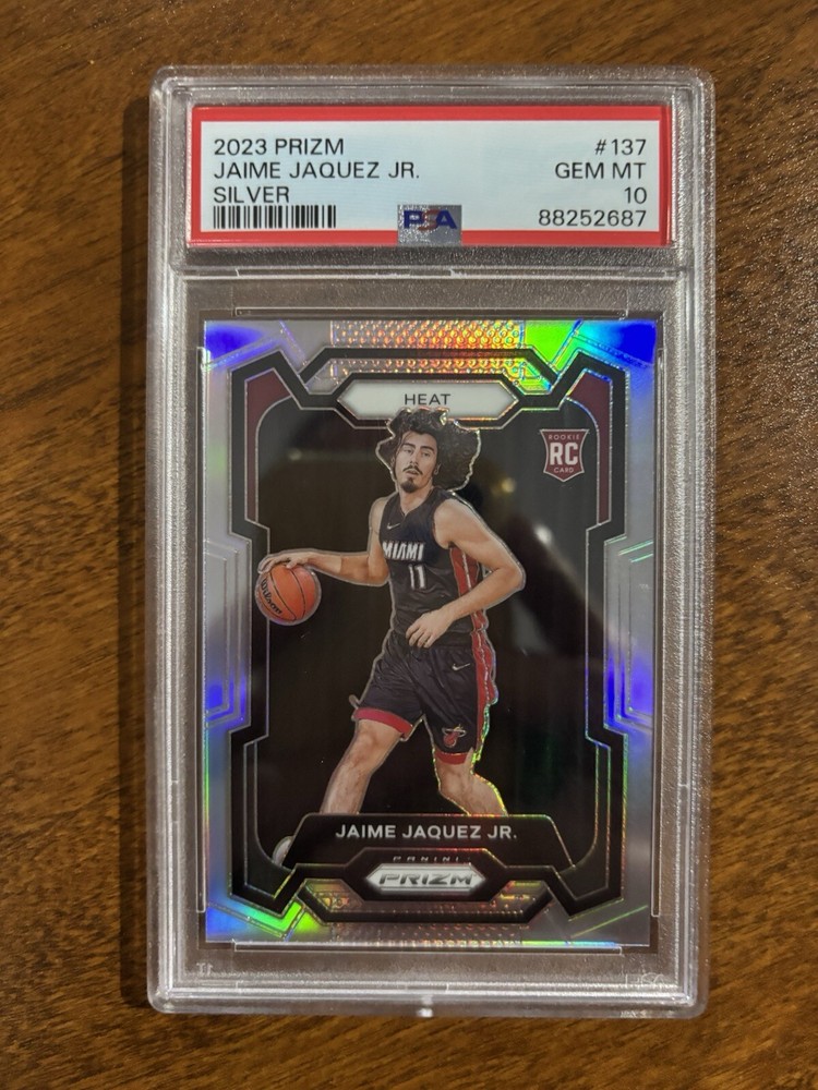 ✨Jaime Jaquez Jr 2023-24 Panini Silver Prizm #137 RC Rookie PSA 10 GEM MINT