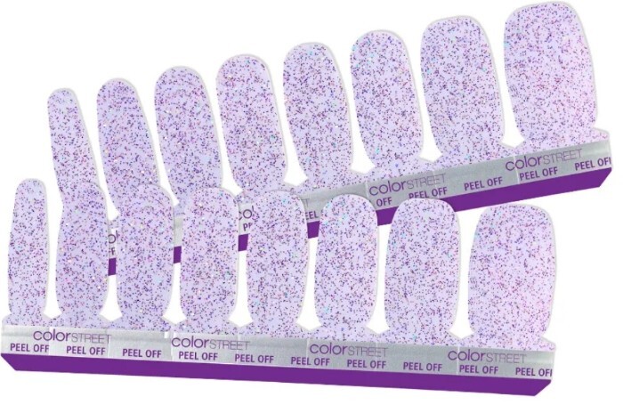 Scandi Purple Glitter Nail Polish Strips by Color Street - Holiday Sale-image