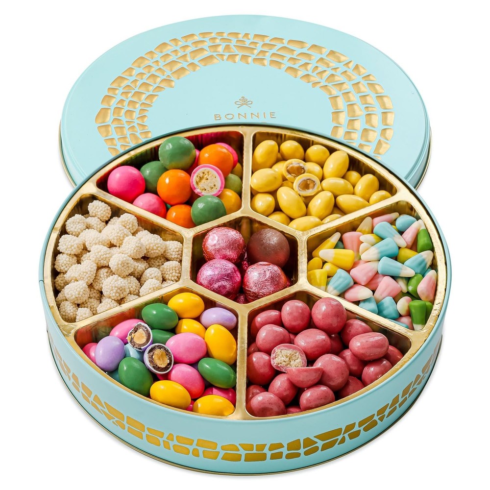 Mothers Day Candy Gift Box with Spring Treats and Almond Snacks  -image