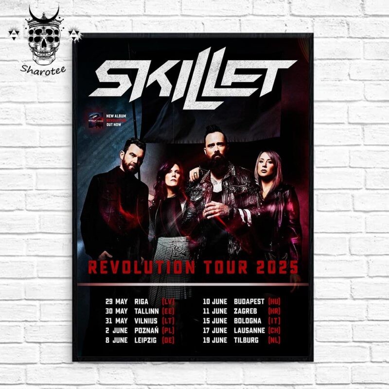 NEW Skillet Revolution Tour 2025 Photo Wall ArtHome Decor No Frame