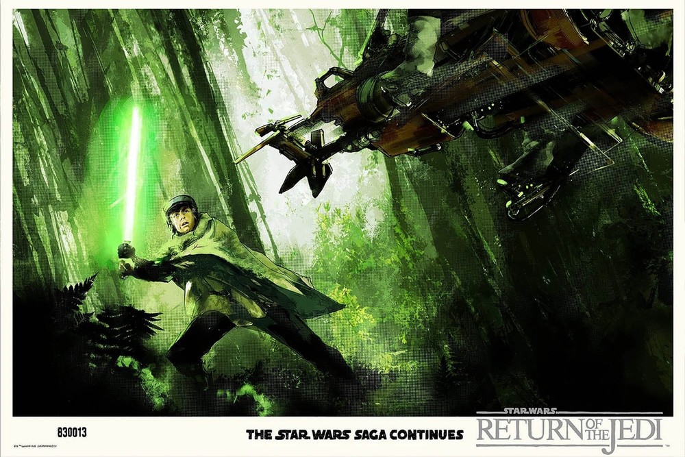 Star Wars I Am a Jedi Like My Father Before Me (Variant) Jock Screen Print Movie