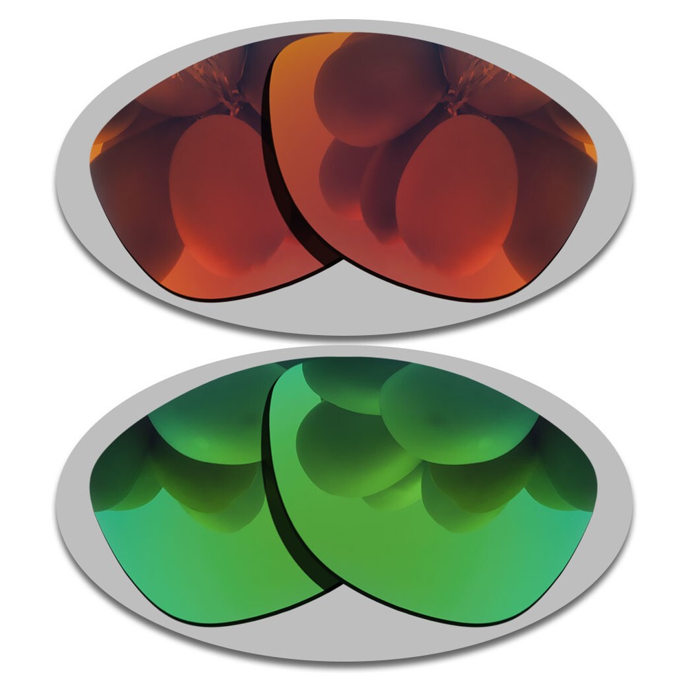 Fire Red&Green Anti-Scratch Lenses Replacement For-ALTO S/M BMD0008 Polarized