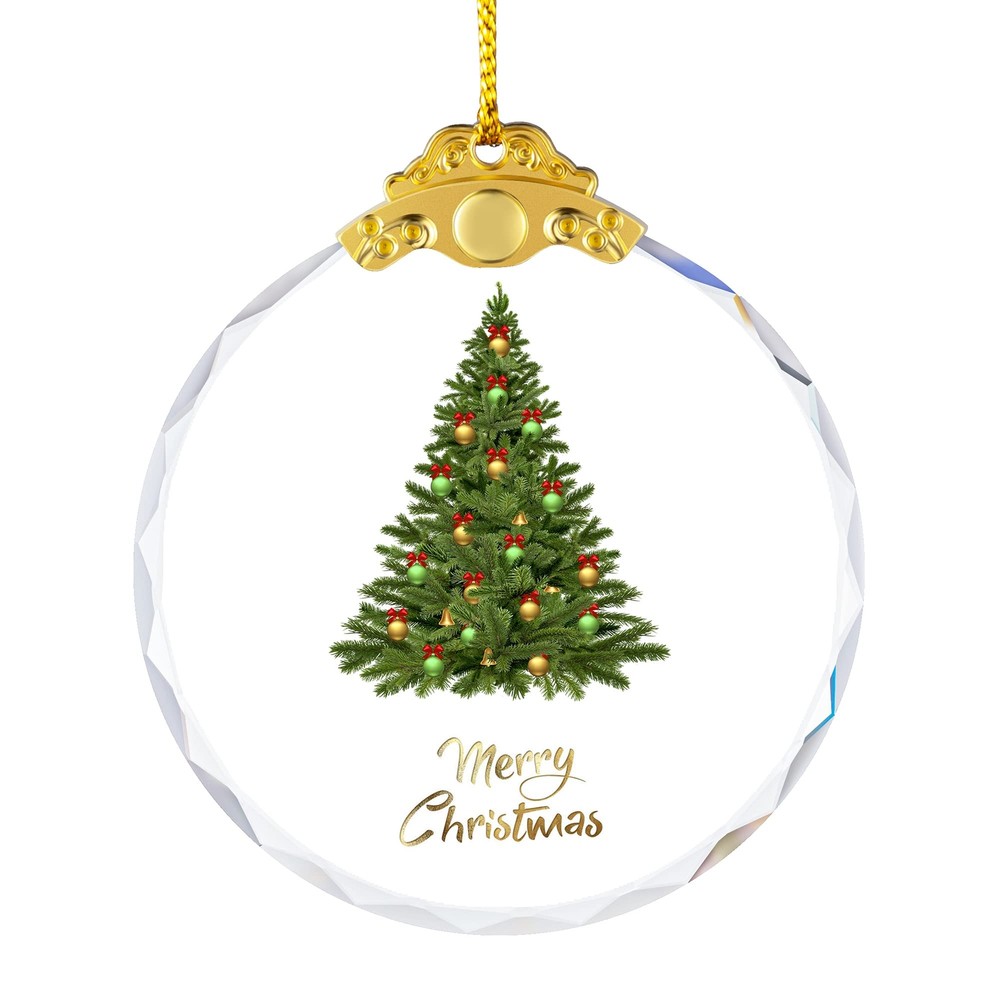 YouerCrystal Christmas Ornaments Crystal Hanging, Christmas Tree Ornament Han...