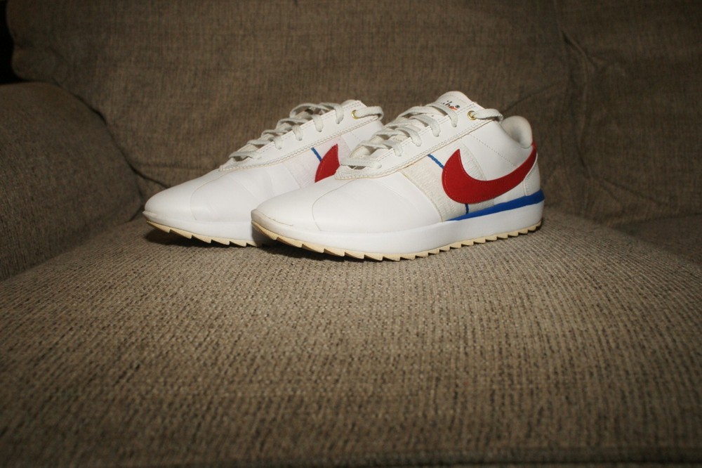 Women's Nike Cortez G Forrest Gump USA White Red Blue CI1670-100 Golf Sz 8.5