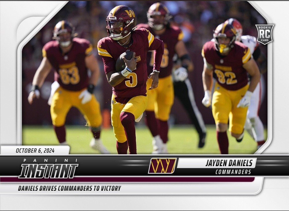 Presale Jayden Daniels 2024 PANINI INSTANT GRADED GEM-MT 10 Rookie Card #70-image