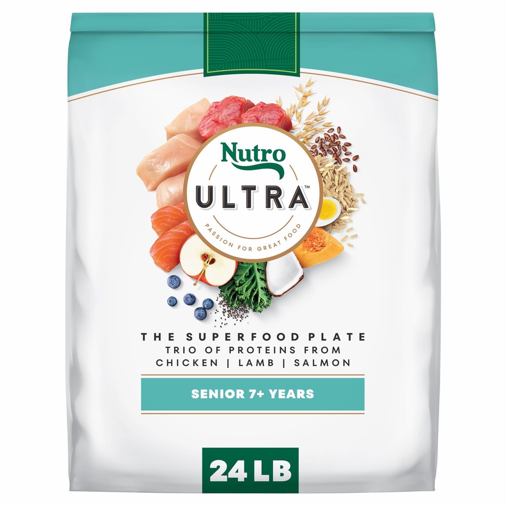 Ultra Senior Dry Dog Food with a Trio of Proteins from Chicken, Lamb and Salm...