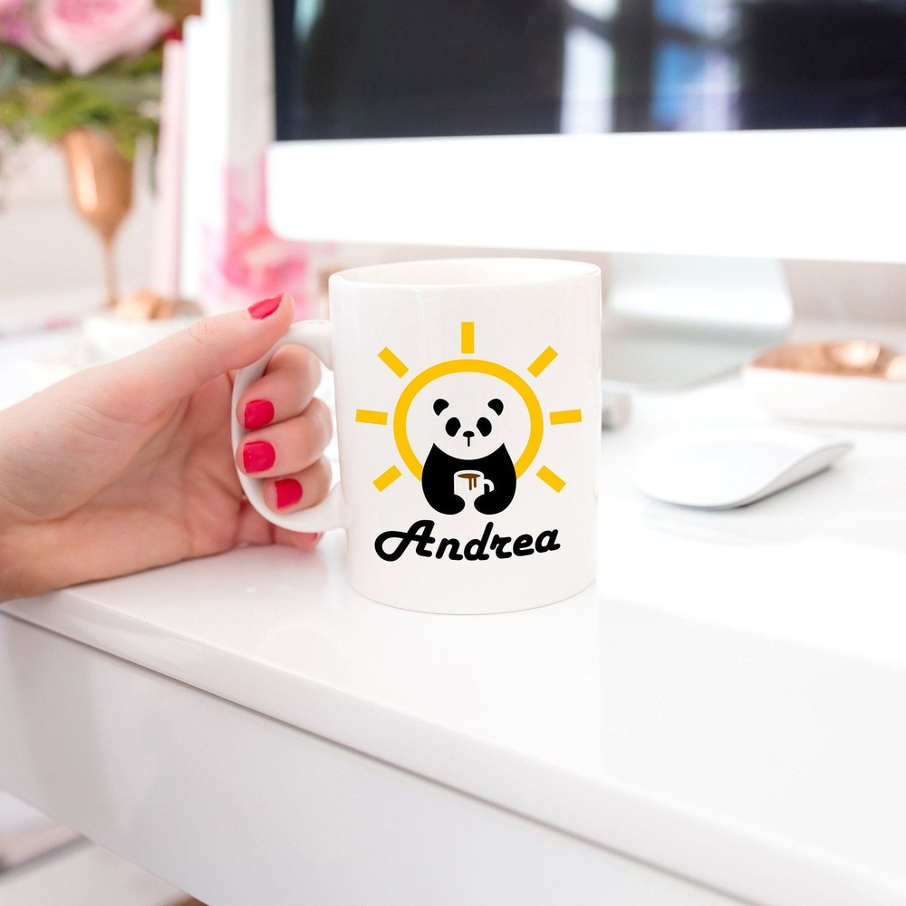 Panda Mug Personalized Mug Panda Lover Gift  Personalized Gift Animal Lover Gift