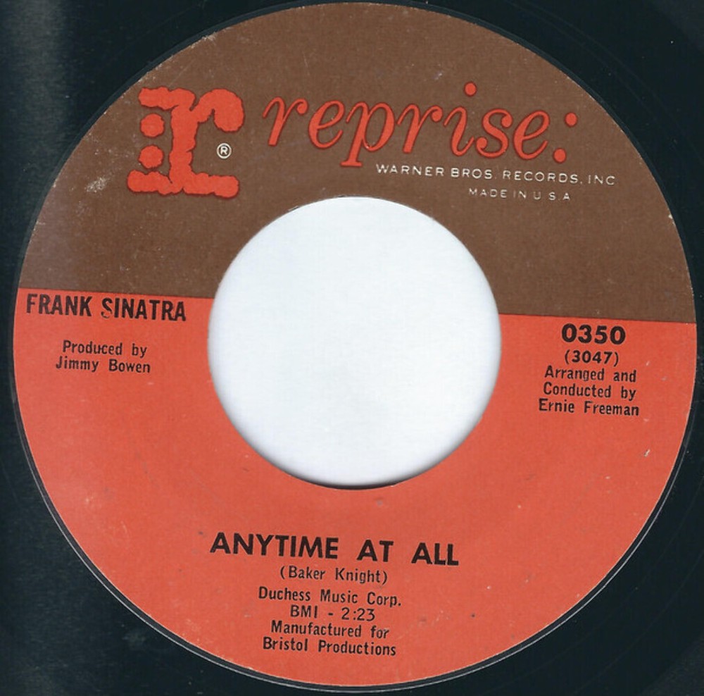 Frank Sinatra - Anytime At All - Reprise Records - 350 - 7