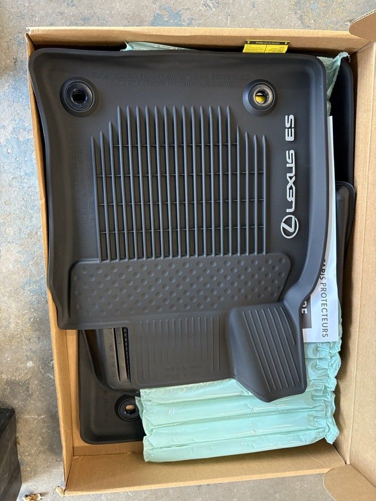 2019-2024 Lexus ES300H ES350 All Weather OEM Floor Mats Liners Black FWD