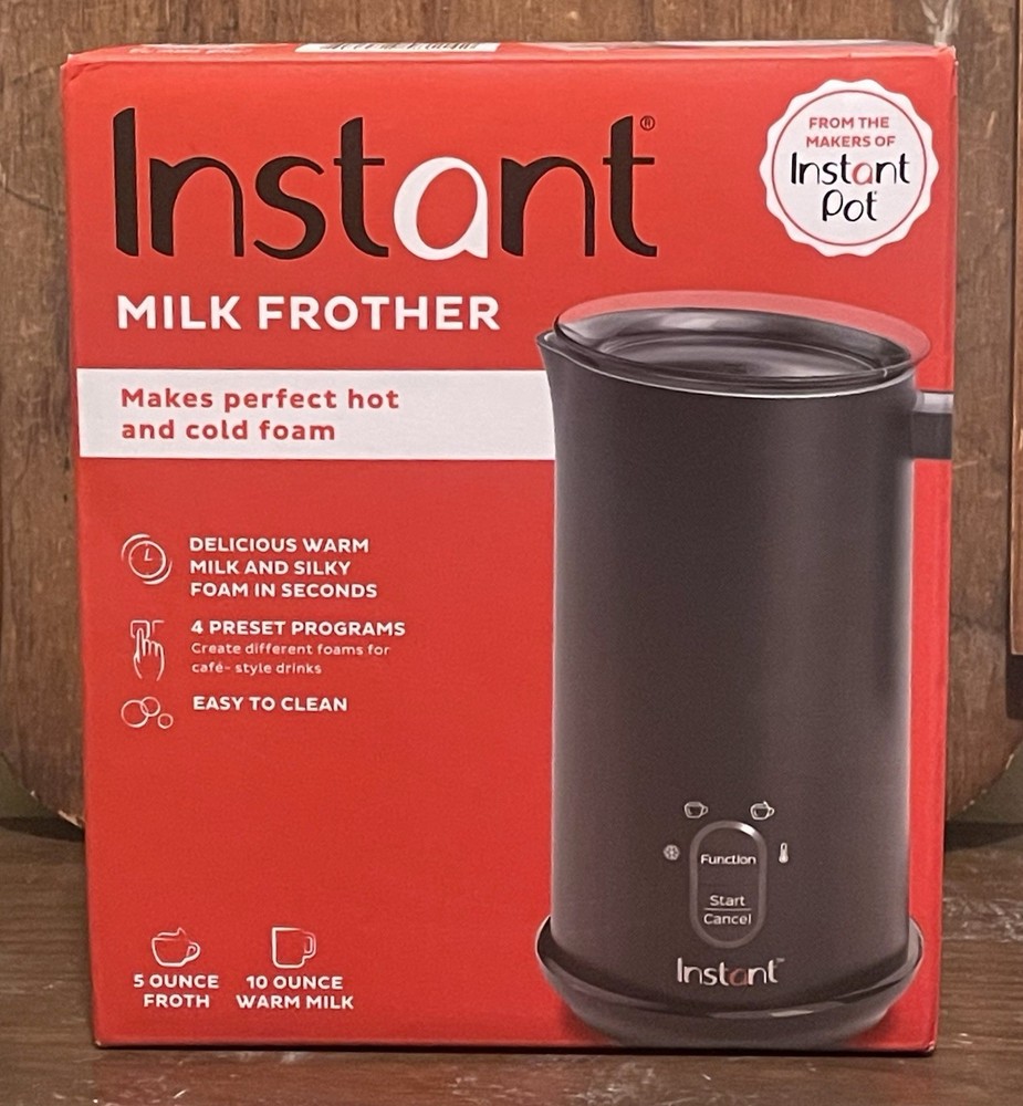 Instant Pot's Instant Milk Frother 10oz/295ml Hot/Cold Foam Maker (140-6001-01)