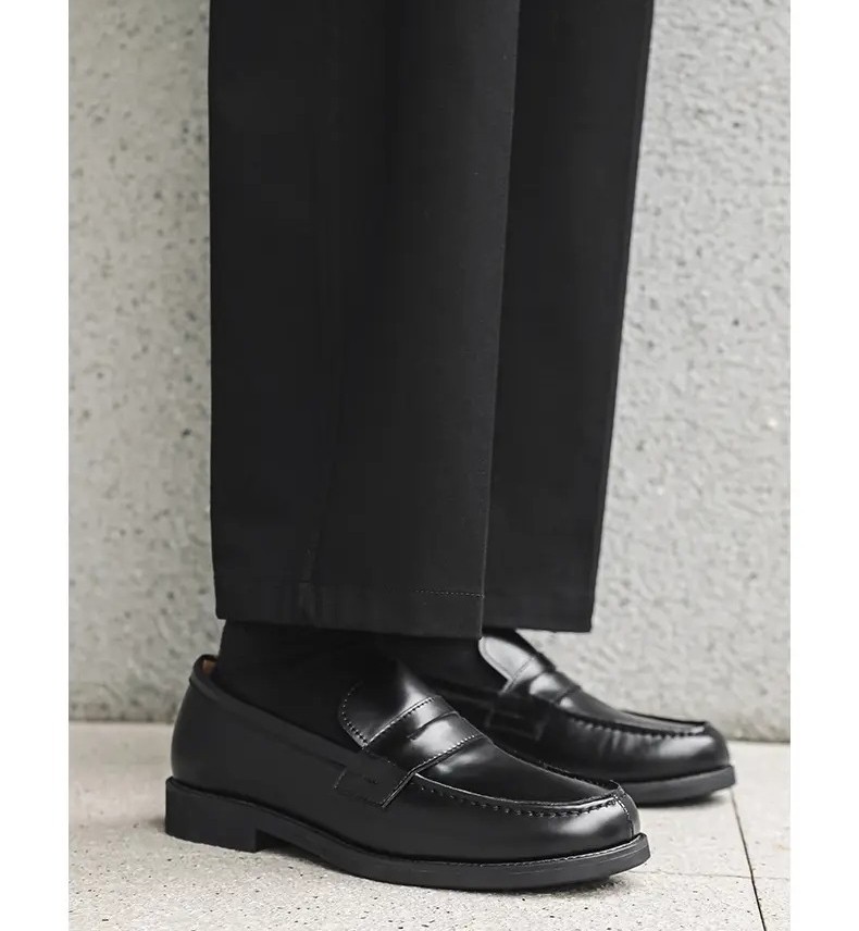 New Men's Loafers Business Casual Leather Shoes British Formal Slip on Shoes Sz