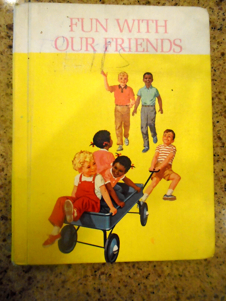 Fun with Our Friends Dick Jane 1965 Vintage Primer New Basic Reader Series Book