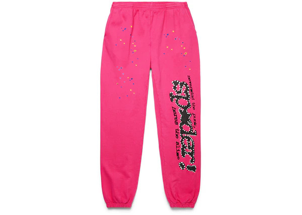 Size M Sp5der PNK V2 Pink Sweatpants Comfortable Casual Wear